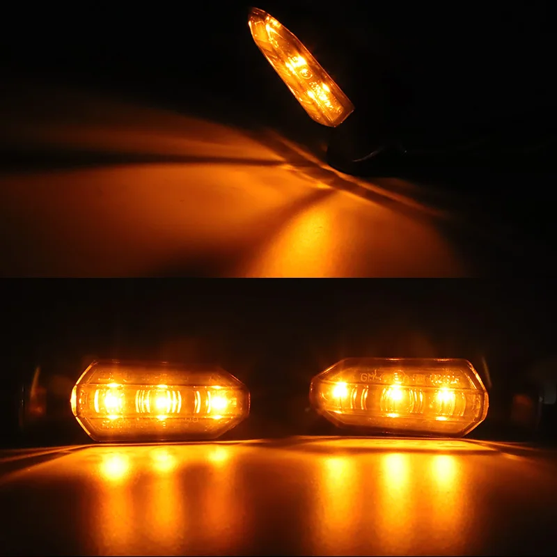 M8 دراجة نارية LED بدوره أضواء الإشارة السهم العنبر الوامض ضوء وماض 12 فولت موتو مؤشر للدراجة الترابية هوندا سوزوكي كاواساكي