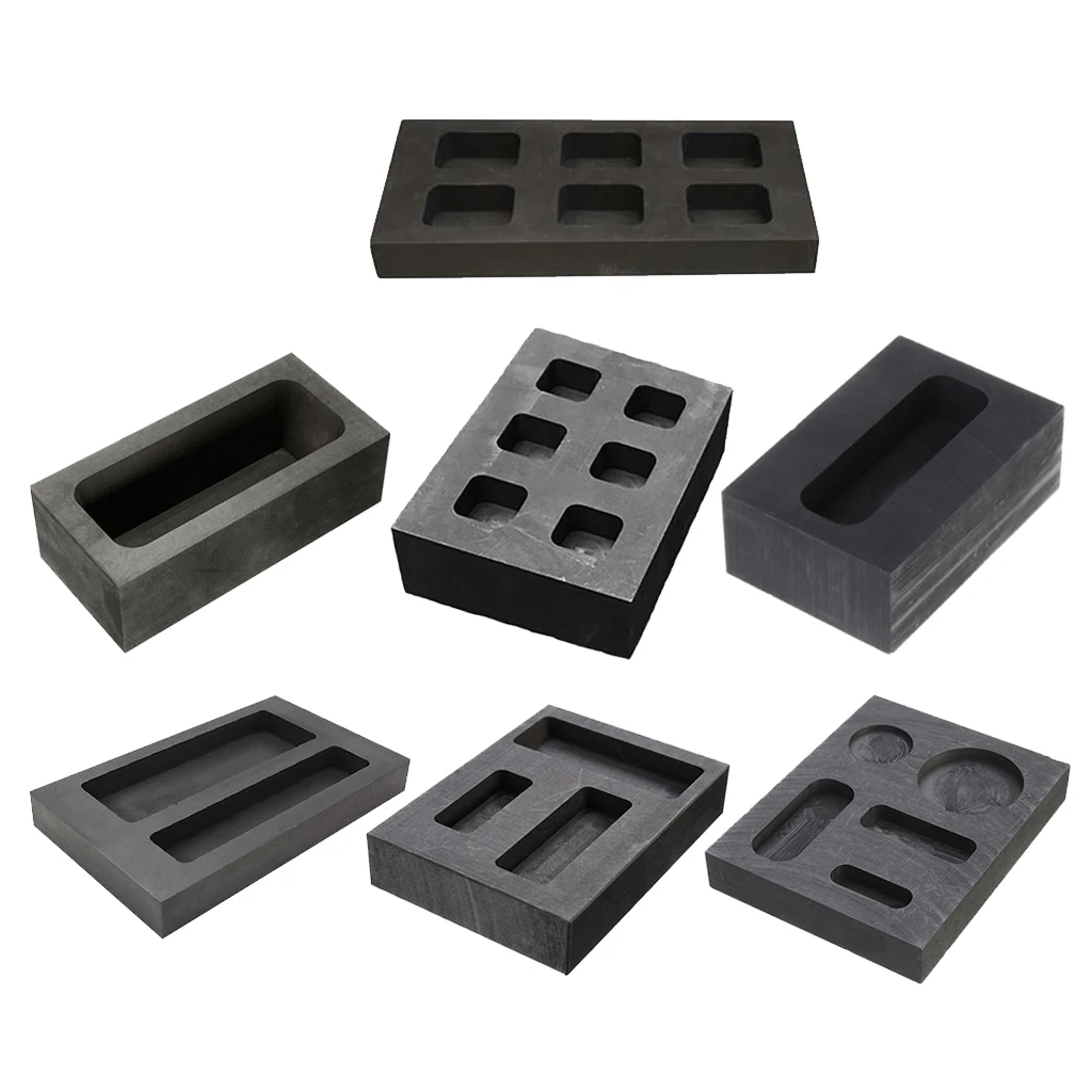 

Black Graphite Furnace Casting Foundry Crucible Melting Tool Ingot Moulds