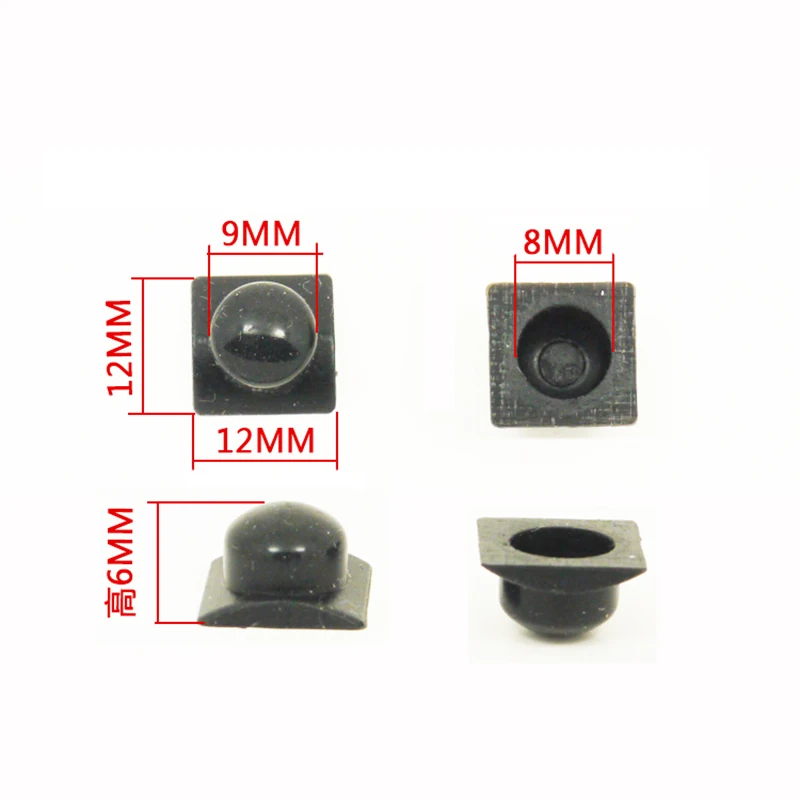 10 pcs Switch Accessories For Rechargeable Led Flashlight Tail Rubber Waterproof Button Central Switch Button Accessories