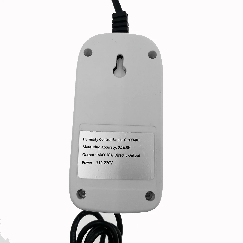 Controlador de umidade digital hygrostato interruptor de controle de umidade tomada de entrada ue plugue higrômetro t 110-220v0% ~ 99% hr