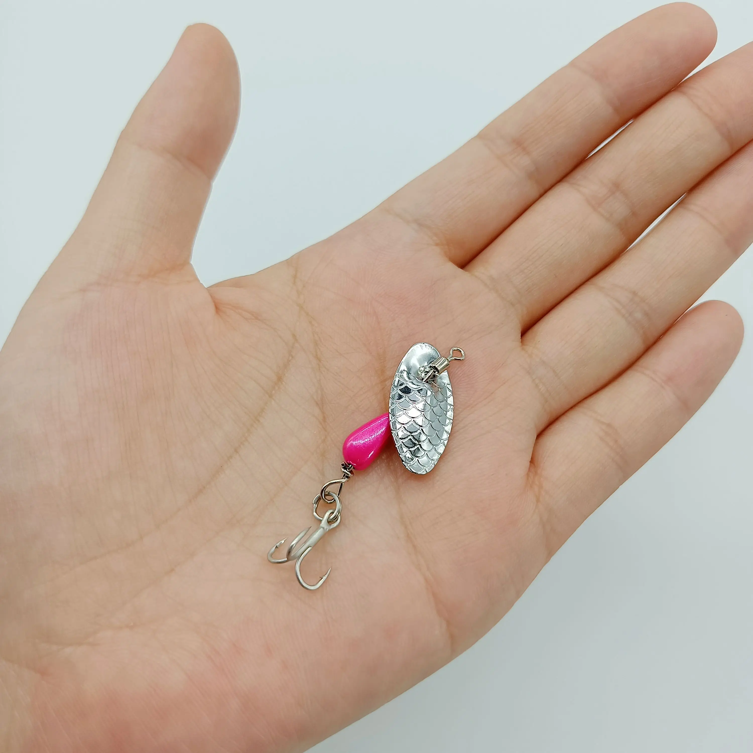 DUODUOYU 1PCS Metall Rotierenden Spinner Köder Köder 2,5g/4,5g Forelle Harten Köder Spinner Köder Künstlerische bass Köder Angeln Locken – Detail 6