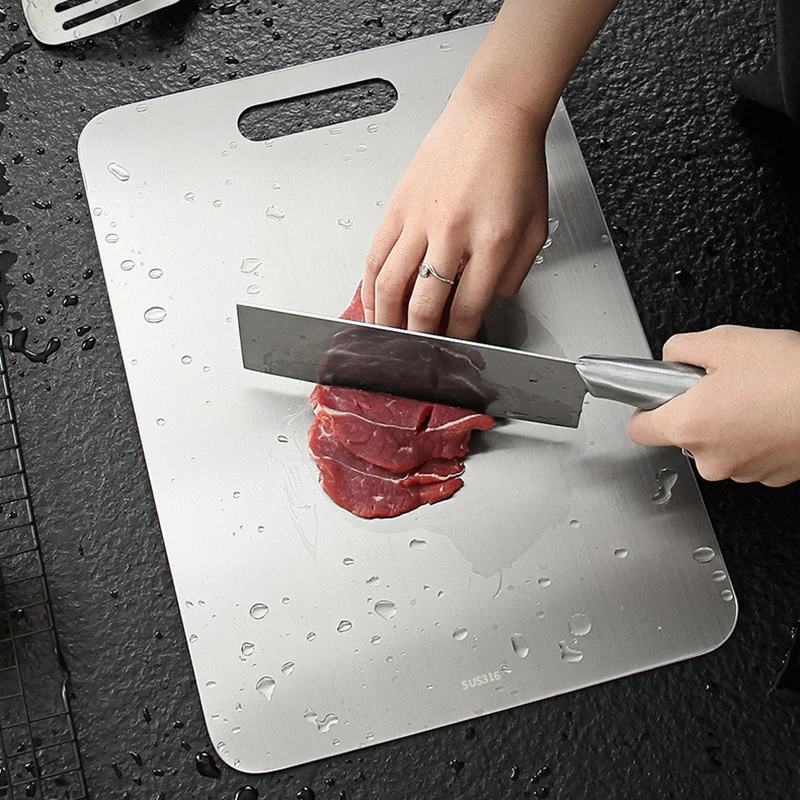 316 stainless steel panel and noodles large chopping board cutting board rolling pin chopping board household