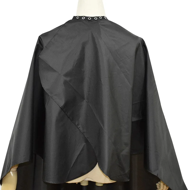 Button collar Black Haircut Cloth Hairdressing Anti-Static Salon Gown Hairdresser Apron Haircut Capes Barber Supplies