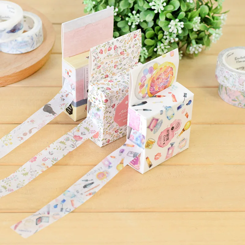 1 Stuks Origineel Papier Washi Tape Donuts Bos Dier Flamingo 15Mm Plakband 21 Ontwerp Decoratie Stickers A6377