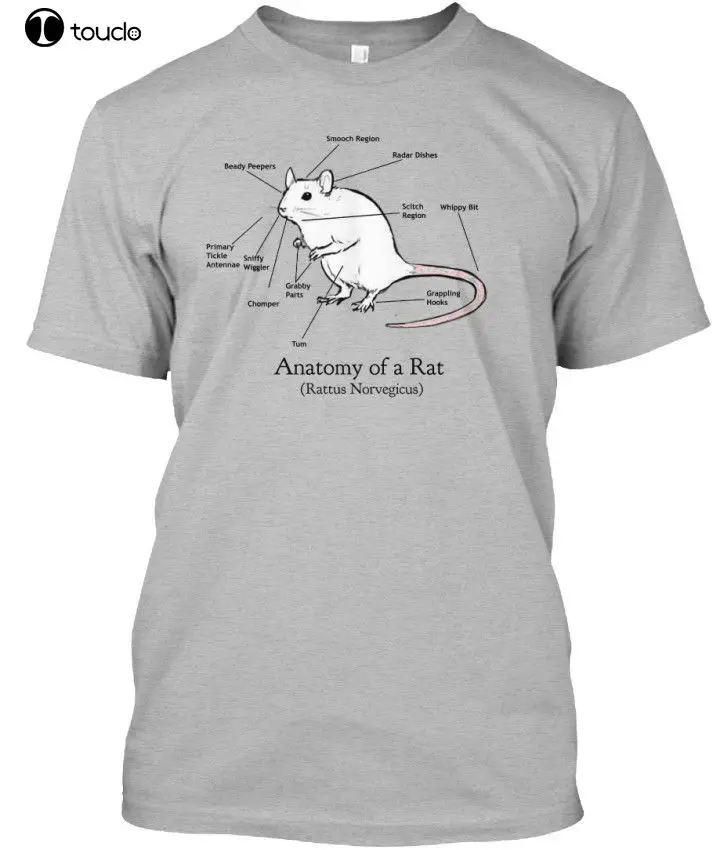 Anatomy Of A Rat - (Rattus Norvegicus) Mens Hot 2019 Summer Men Short Sleeves T Shirt Funny Tee Shirts