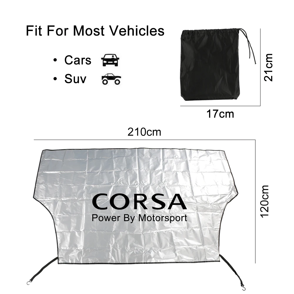 For Opel Adam Crossland X Zafira Insignia Corsa Grandland Mokka OPC Astra Vectra Meriva Car Sun Shade Cover Anti-UV Accessories
