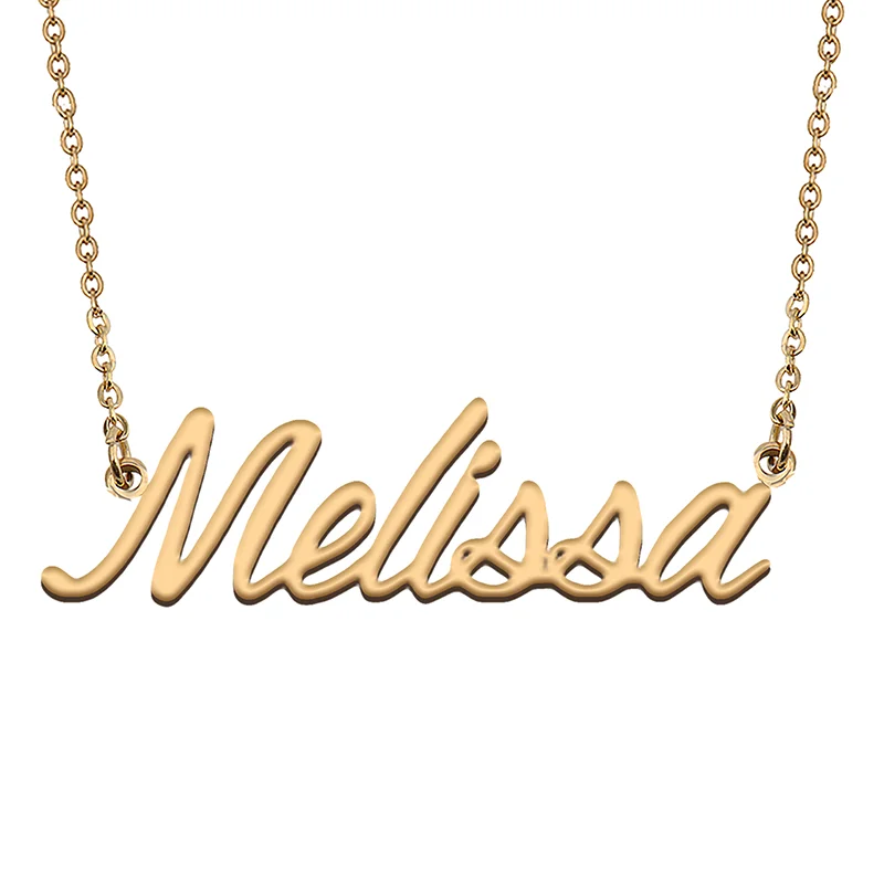 

Melissa Custom Name Necklace Customized Pendant Choker Personalized Jewelry Gift for Women Girls Friend Christmas Present