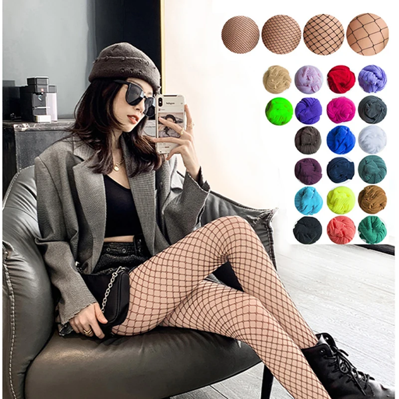 Women\'s Sexy Fishnet Stockings Fish Net Pantyhose Mesh Tights Body Stockings High Stocking Club Party Hosiery Girl Sexy Lingerie