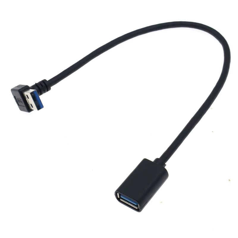 0.3m 0.5m USB 3.0 Extension Cable Up Down Left Right Angle 90 Degree Male to Female Super Speed 5Gbps Data Sync Charging