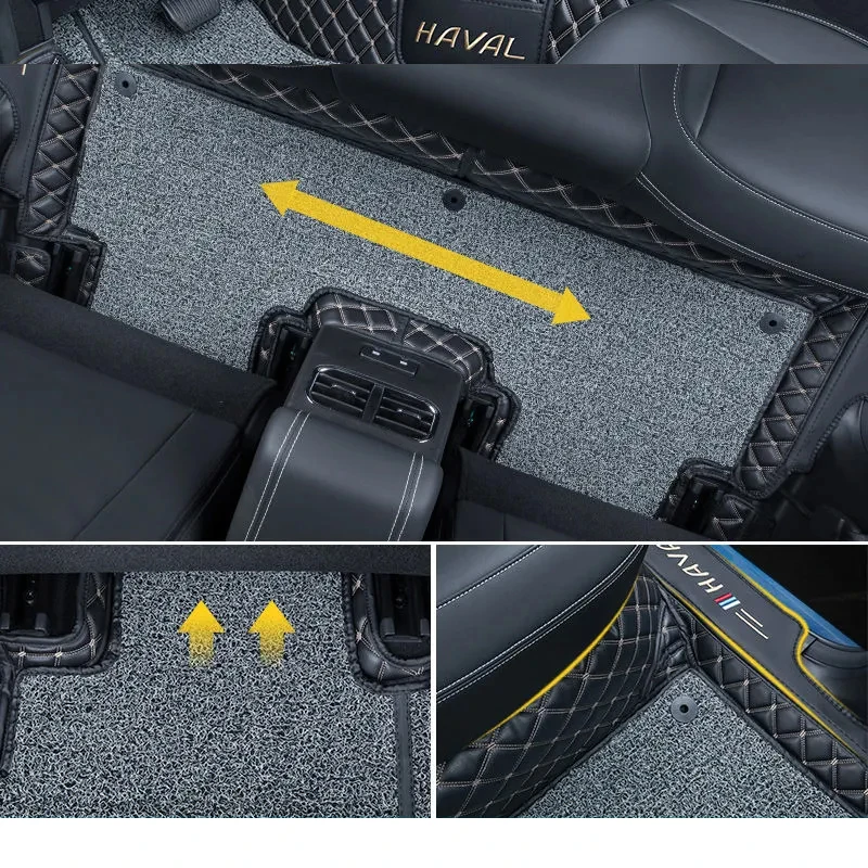 For Haval Jolion 2021 2022 2023 2024 Car Floor Mat Interior Carpet Pu Leather Foot Pad Mats Cover Car-styling Accessories