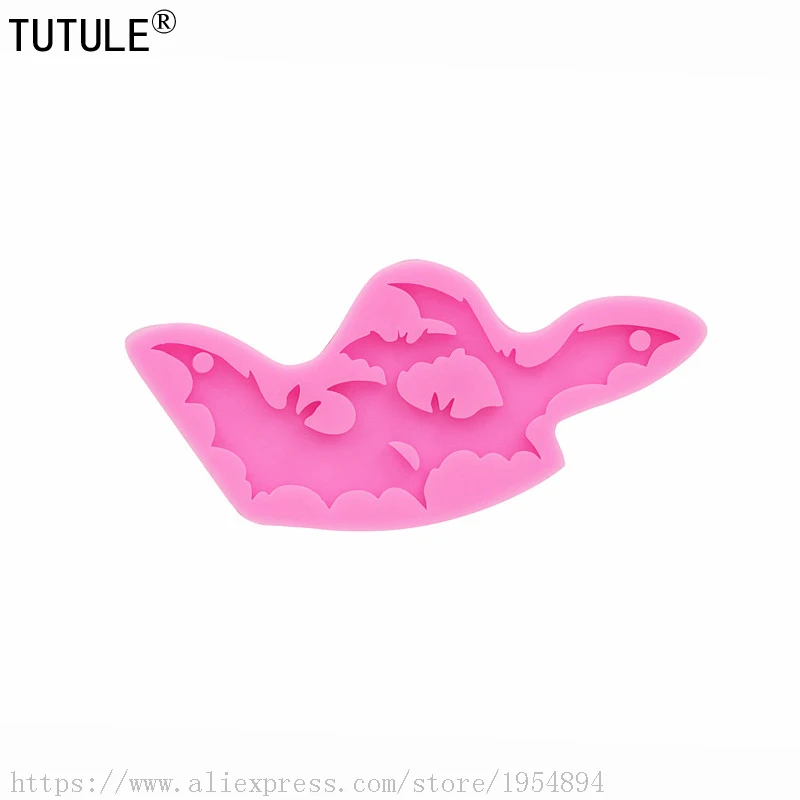 Bat Necklace mould,Bat Flexible Silicone Mold,Polymer Clays, Metal Clays, Food Safe, Fondant, Chocolate,Bat keychain mould 4