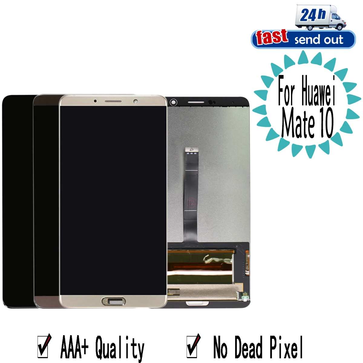 

5.9" Mate10 LCD For Huawei Mate 10 LCD Display Touch Screen Digitizer Assembly Replacement with Frame ALP-L09 L29