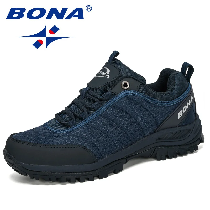 BONA-Sapatos de caminhada para homens, sapatos de escalada, calçado ao ar livre, tênis esportivos trekking, masculino confortável, nova chegada