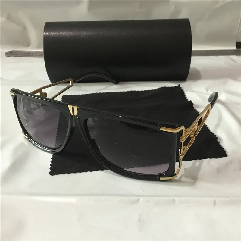 

KAPELUS luxury sunglasses Hip-Hop Style Sunglasses New European sunglasses Metal frame sunglasses 40710A Match black box
