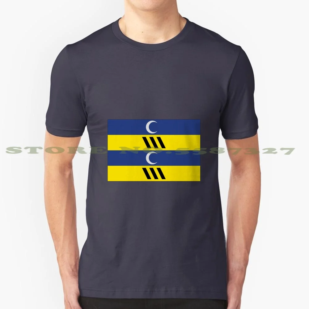 Flag Of Ameland , Netherlands 100% Cotton T-Shirt