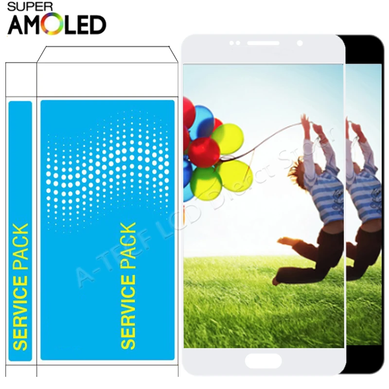 

SUPER AMOLED5.5'' A710 LCD For Samsung A7 2016 A710F A710M A710Y A7100 LCD Display Touch Screen Digitizer Assembly Repair