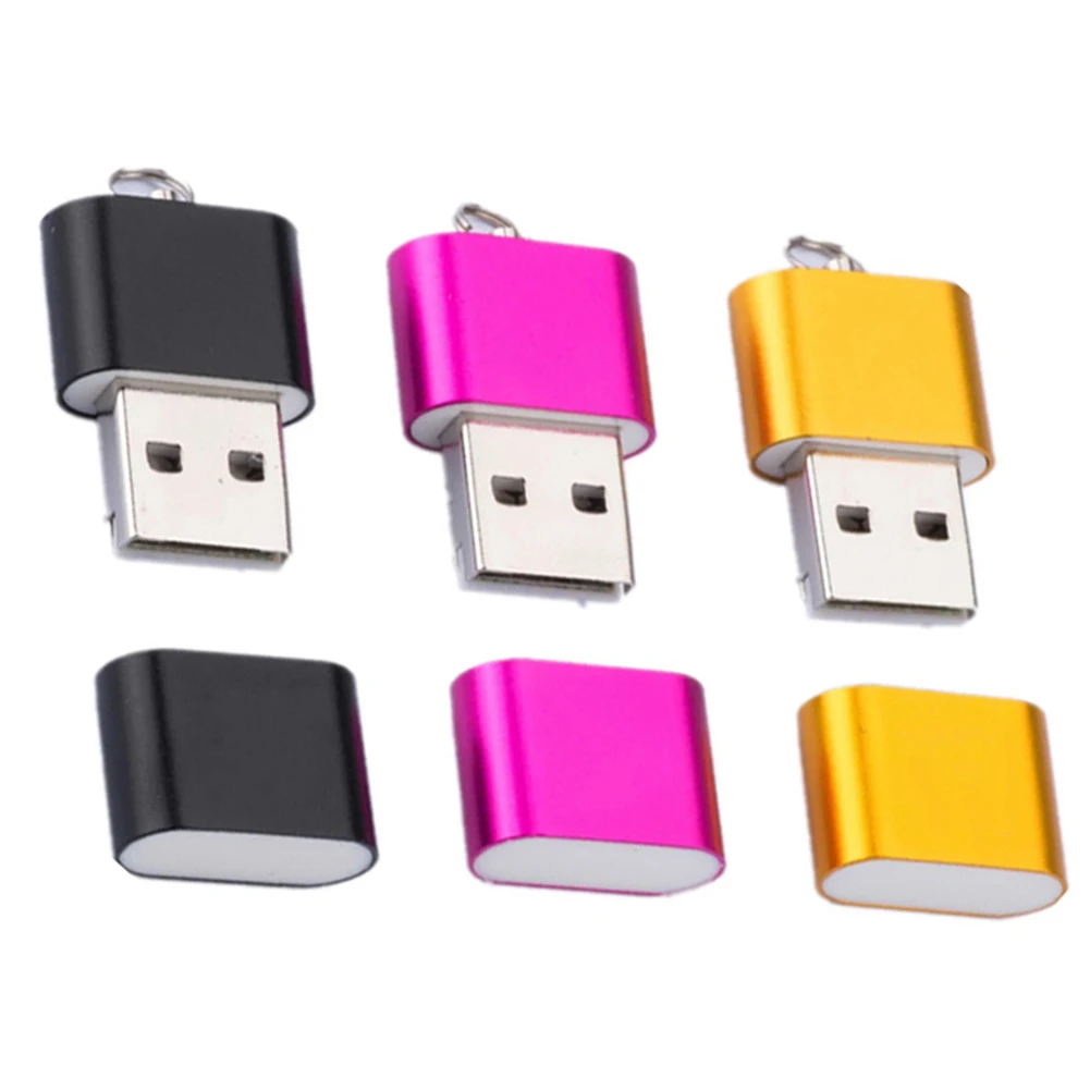 Mini Memory Card Reader para PC, adaptador USB, alta velocidade, 2 0 interface, TF, T Flash