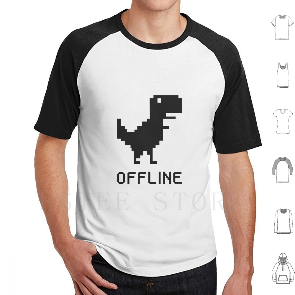 Camiseta con estampado de dinosaurio, camiseta de algodón con diseño de dinosaurio Trex T Rex, divertida, humorística, Geek, Internet, Nerd, Pixel, Dinosaurio, lindo y adorable