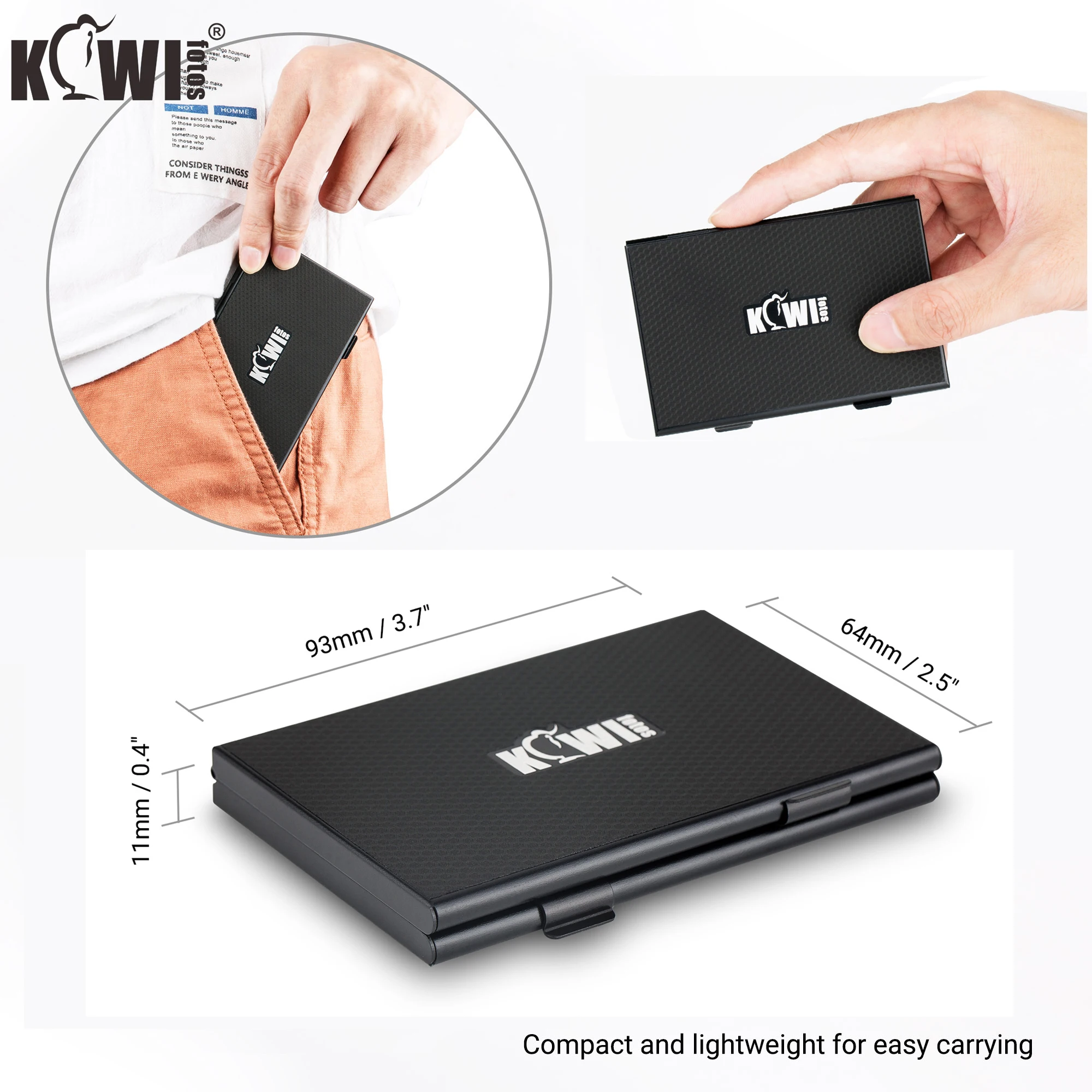 Thẻ Nhớ Ví Người Tổ Chức Cho SD SDXC SDHC/CF/Thẻ XQD / CFexpress Loại-Một/micro SD TF + 5 Thể Trao Đổi Nội Thất