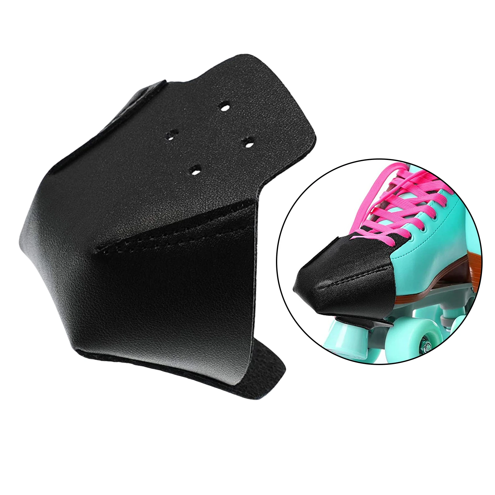 Roller Skates Leather Toe  Guard Protectors for Quad Roller Skate