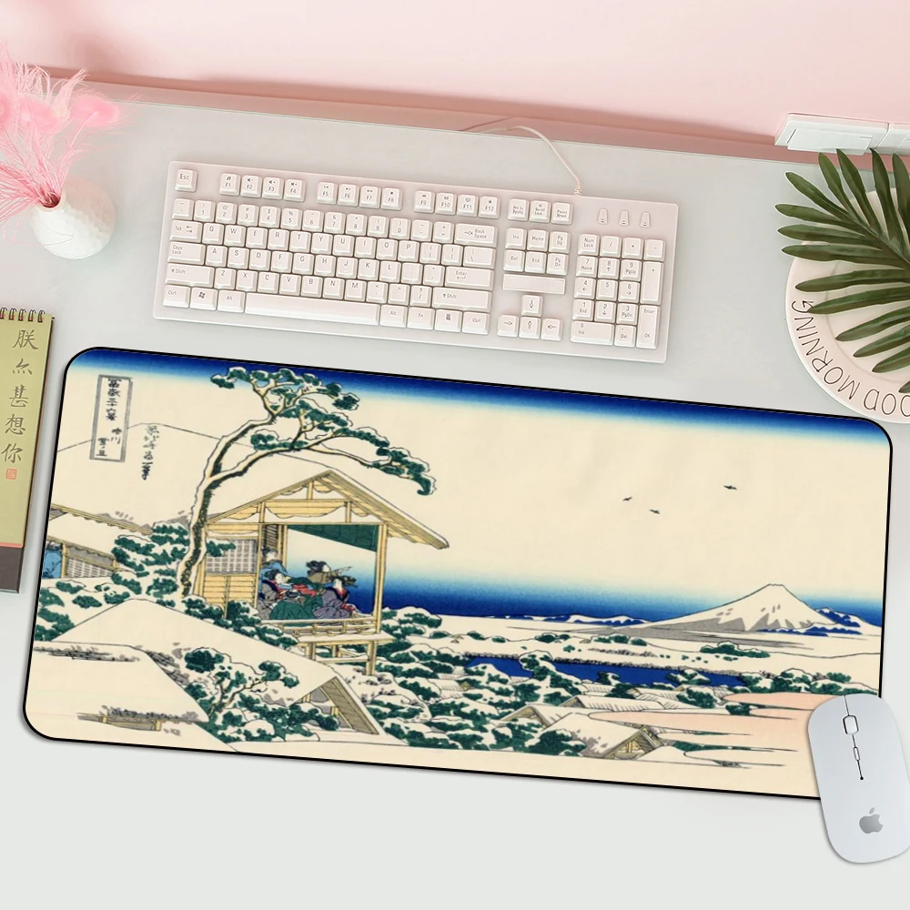 

MRGLZY Large Mouse Pad Computer Pad Keyboard Rest Gaming Accessories Best Seller 400X900MM Japanese Ukiyo-e Desk Pad