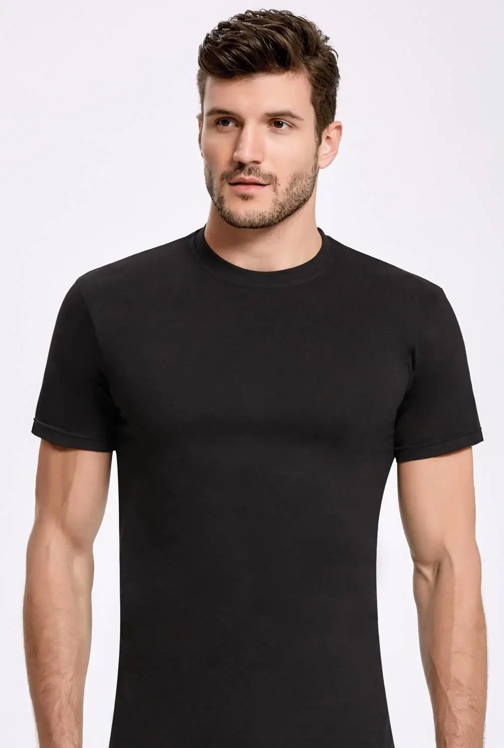 İlke Black Bike Collar Men 'S T-Shirt