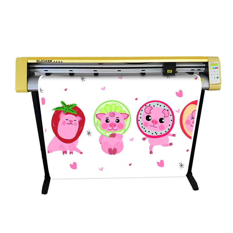 

cutting plotter vinyl cutter paper pattern 1350A contour cutter plotter with laser optical eye