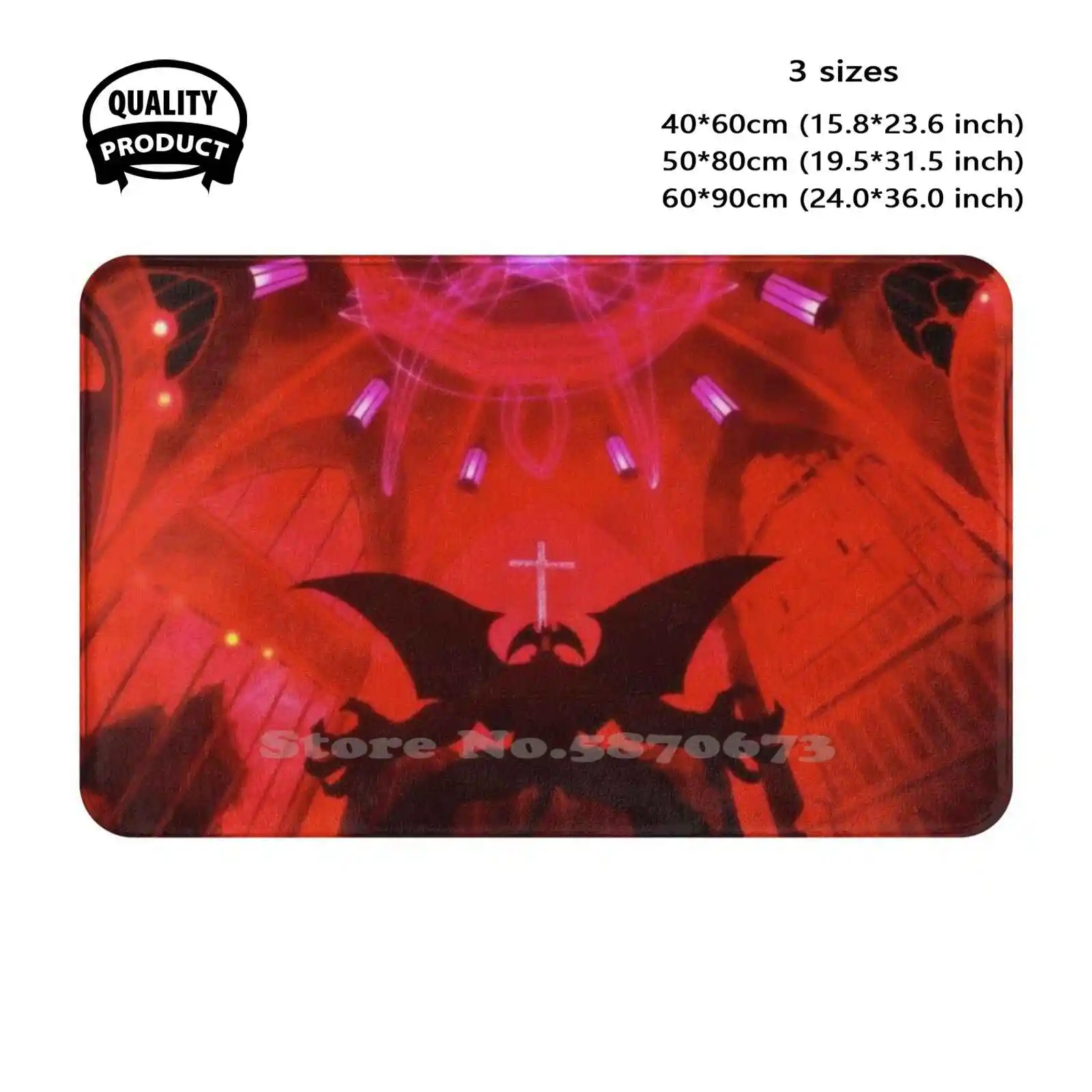 Devilman Crybaby Sabbath Soft Cushion Home Carpet Door Mat Car Rug Go Nagai Anime Akira Ryo Miki Miko Devilman Crybaby Dmcb Old