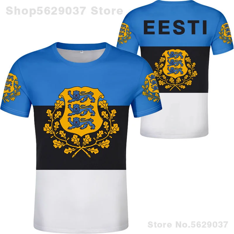 ESTONIA t shirt diy free custom made name number est t-shirt nation flag ee estonian print photo estonians eesti college clothes
