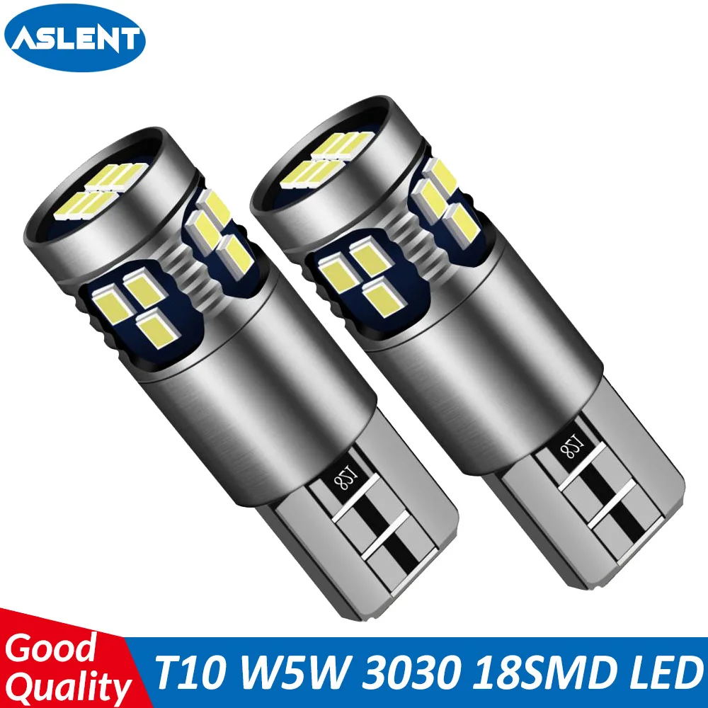

Сверхъяркие лампы для парковки Asfour T10 W5W, Canbus, без ошибок, купольная лампа для чтения в салоне, WY5W, автомобильный поворотный боковой свет, 12 В