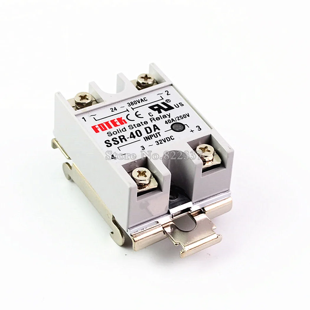 Solid State Relay SSR-10DA SSR-25DA SSR-40DA 3-32VDC TO 24-380V AC