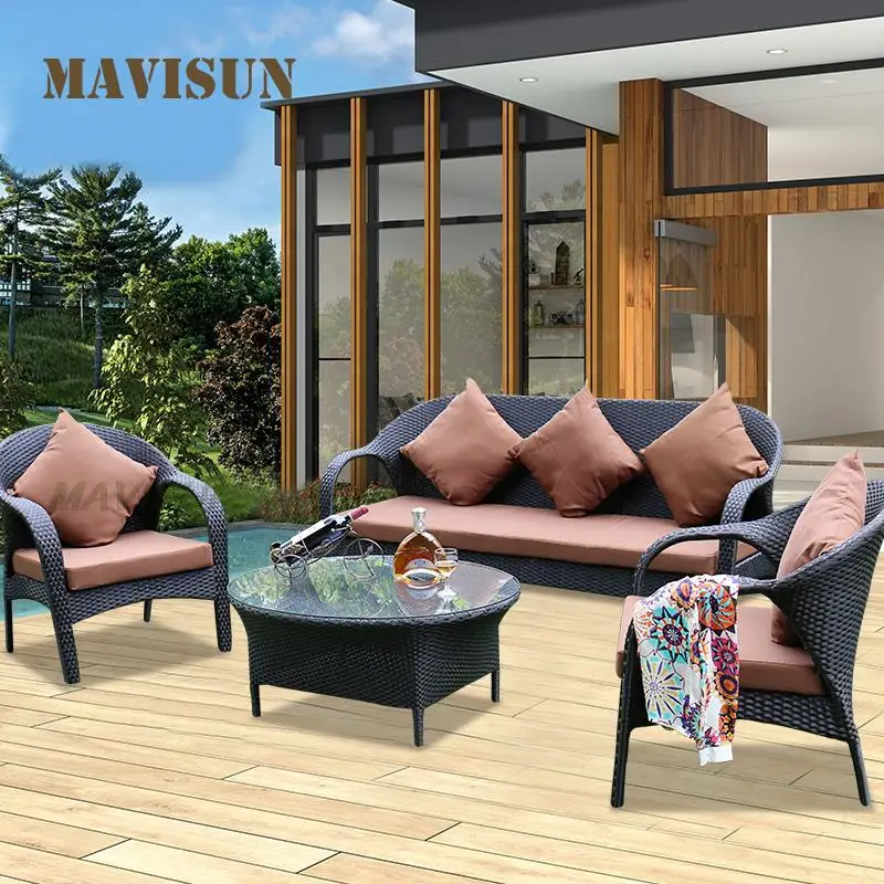 

Villa Country Single Sofa Chair Reading Armchair Personality Lounge Chair Waiting Chairs Small Sun Lounger Recliner Outdoor