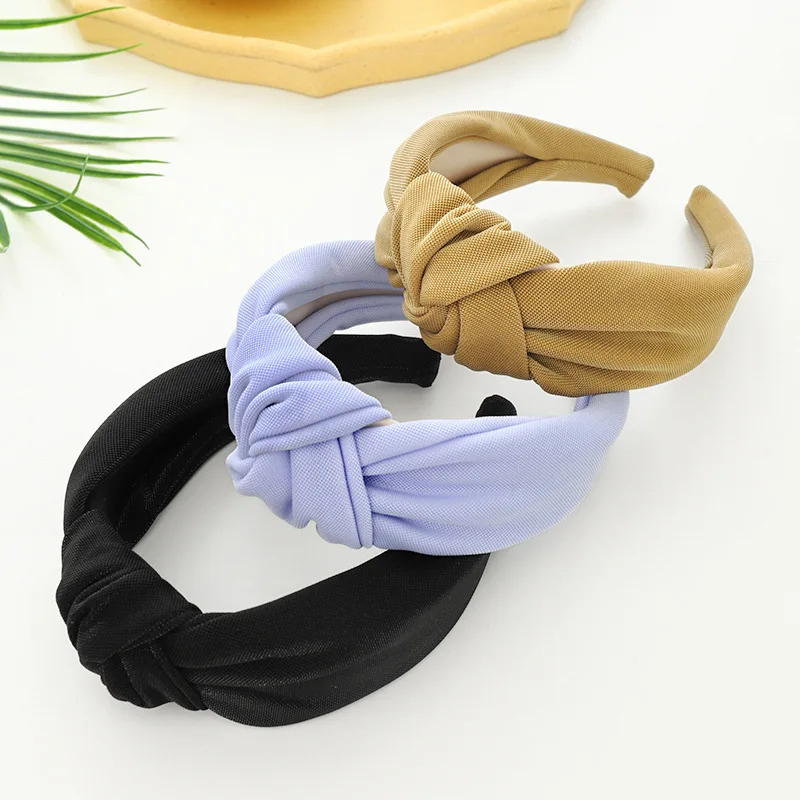 Women Girls Soft Fabric Big Knot Hairband Headband  for Women Girls Hair Accessories