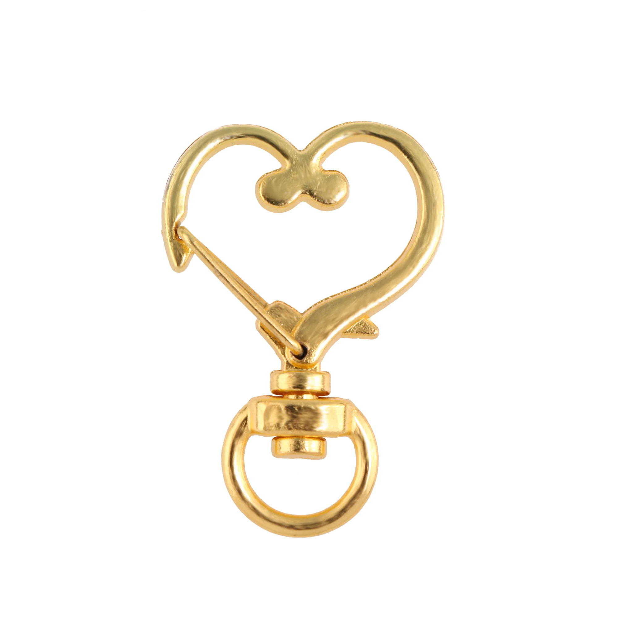 Металлический брелок в форме сердца в виде персика, 10 шт.