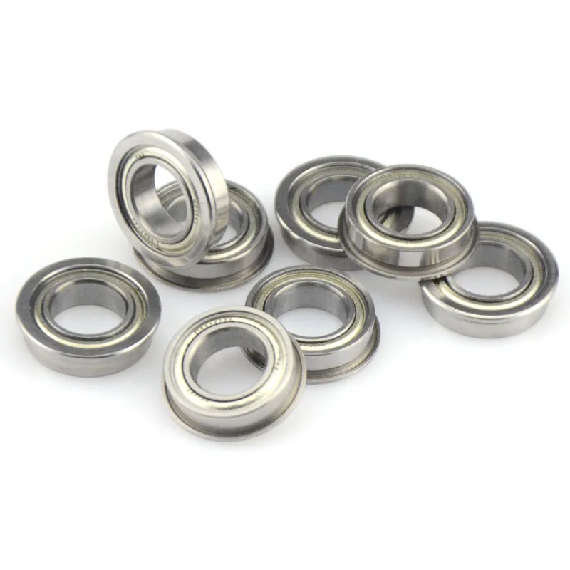 100pcs/lot  MF137ZZ   LF1370ZZ  Shielded Miniature deep groove ball bearing with Flange  7x13x4 mm