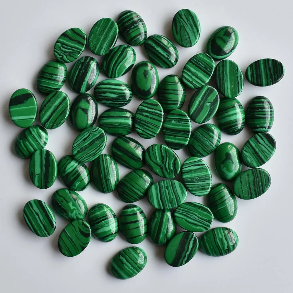 Mode Großhandel 50 Stück/Lot Ovaler Naturstein Gemischter Cabochon 13x18mm Schmuck- & Kleidungszubehör Kostenloser Versand – Detail 6