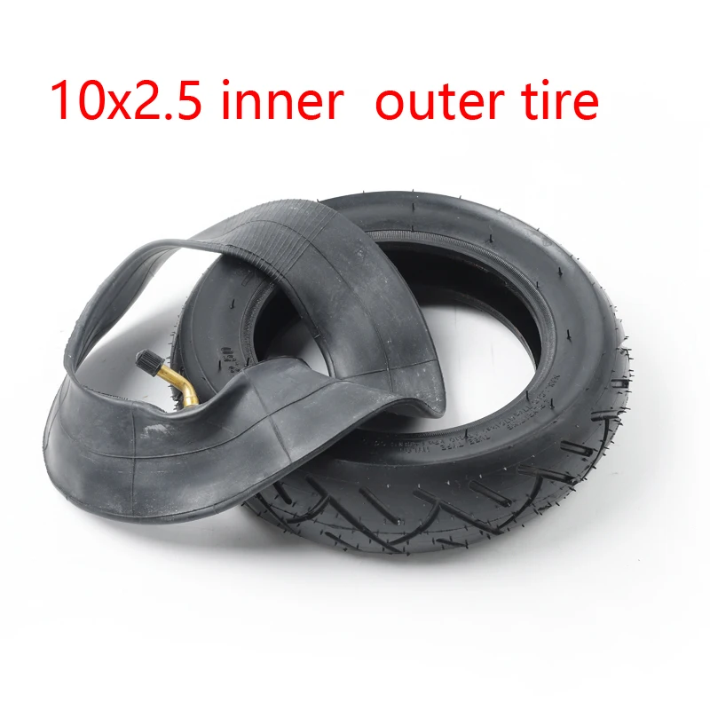 10 Inch 10x2.50 Inner Outer Tyre 10*2.50 Pneumatic Tire for Electric Scooter Balance Drive Bicycle Accessories city ​​road