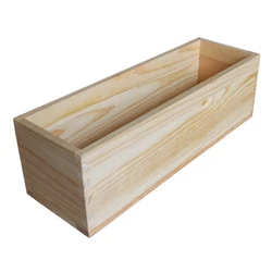 Caja de madera Rectangular de 1200g, caja de molde para pan de jabón, pastel DIY, vela de pan, caja de madera de alta calidad para más productos sanitarios