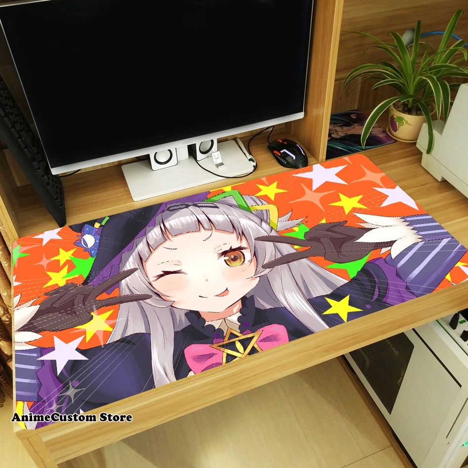 Trò Chơi Hololive VTuber Murasaki Shion Otaku Miếng Lót Chuột Lớn Chuột Laptop Thảm Để Bàn Bàn Phím Thảm Chống Trơn Trượt Thảm Chơi Cosplay quà Tặng