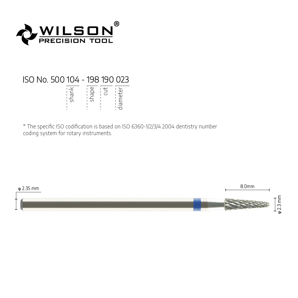 WilsonDental 5000327 Tungsten Carbide Burs For Trimming Plaster/Acrylic/Metal