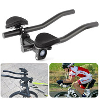 Bike Handle Bar Clip On Triathlon Aero Rest Alloy Tri Bars Mountain Bicycle