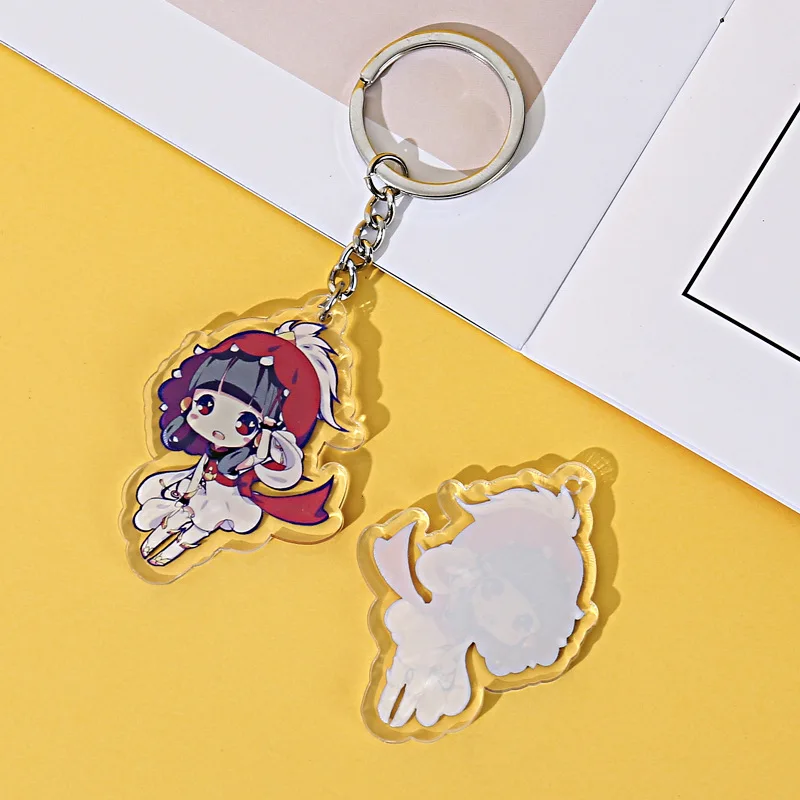 NO MOQ Acrylic Charms Holographic Custom Heart Epoxy Acrylic Keychains