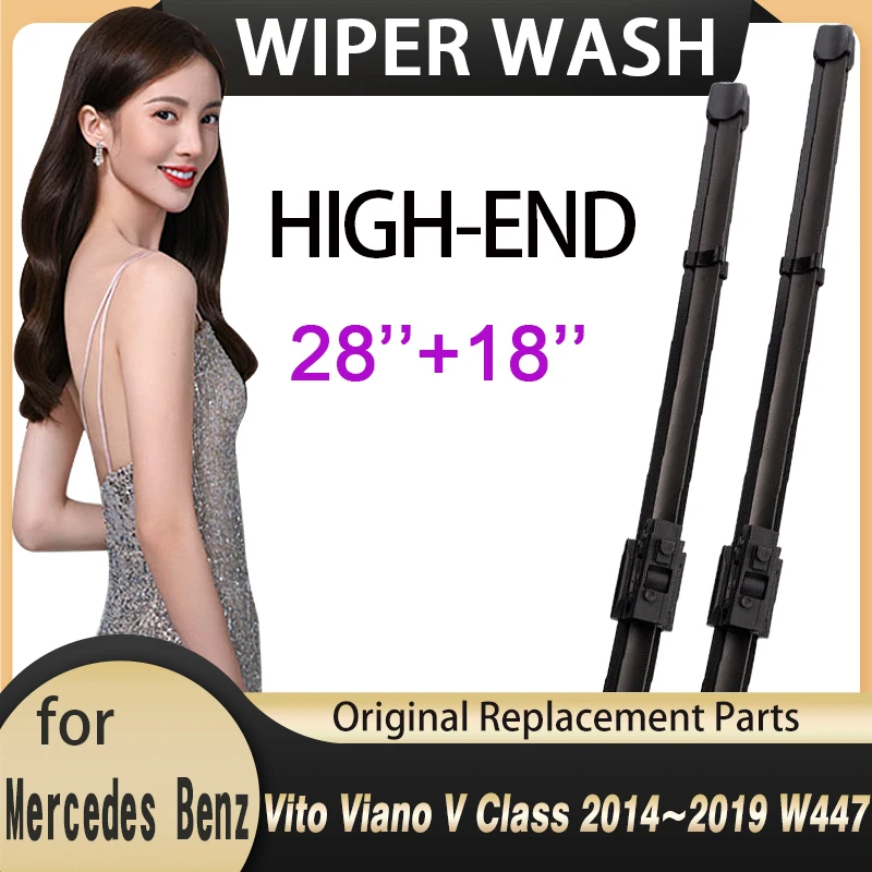 

Car Wiper Blades for Mercedes Benz Vito Viano V Class 2014~2019 W447 Front Windscreen Wipers Car Accessories Stickers 2015 2016