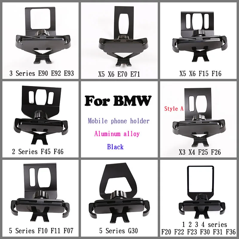 For BMW E90 92 E93 E70 E71 F15 F16 F45 F46 F25 F26 F10 F11 F07 G30 Car Air Vent Mobile Phone Holder Car Phone Holder Accessories