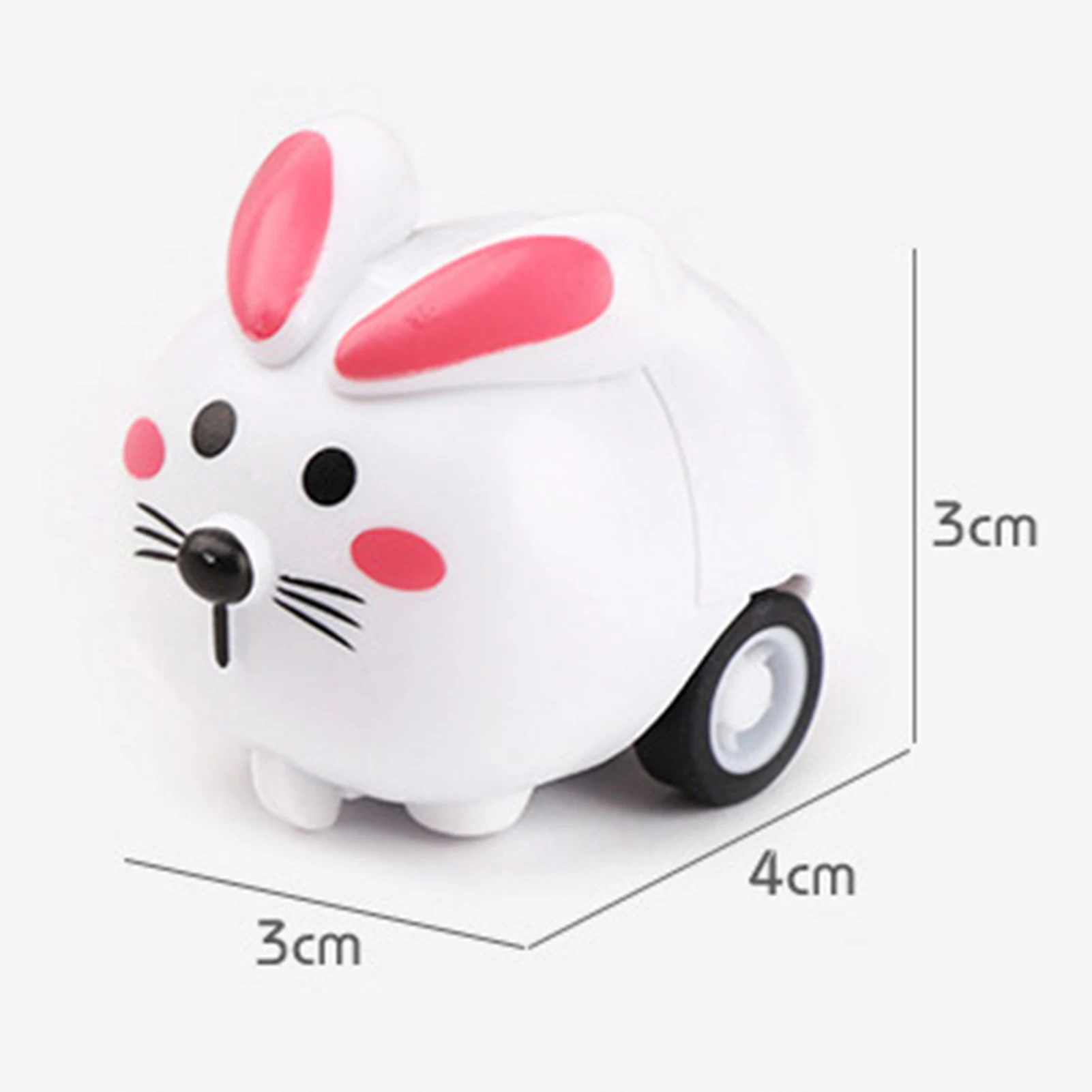 1PC Mini Cartoon Pull Back Vehicles Cars Toy Play Animal Pull Back Toys Friction Powered Cute Car Toys Prezenty urodzinowe dla dzieci