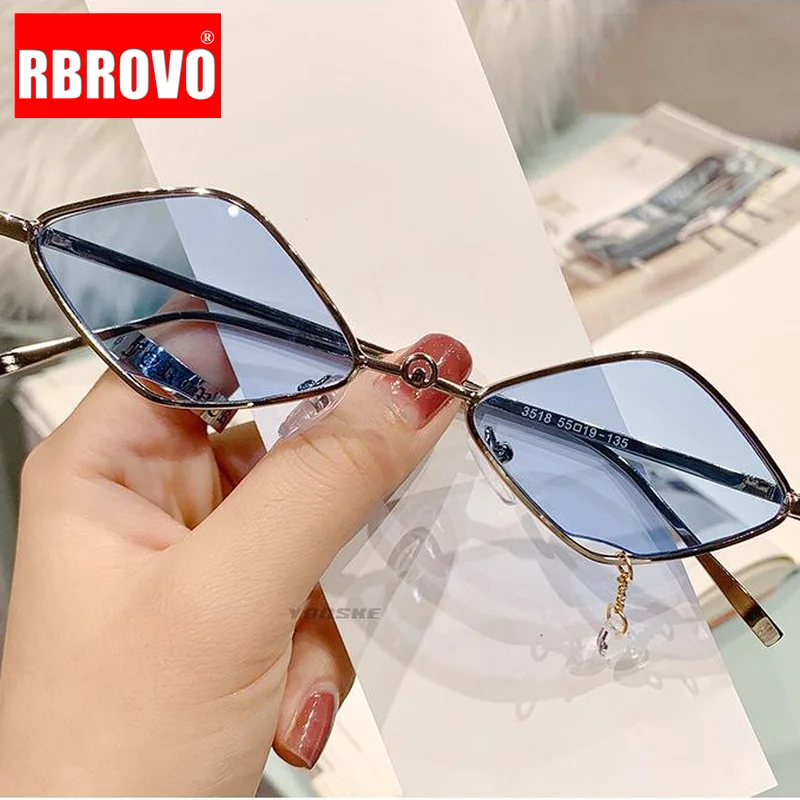 LeonLion Cat Eye Sunglasses Women 2023 Small Square Punk Sun Glasses for Female Prismatic Designer Transparent Eyeglasses Ladies