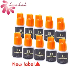 i-beauty 5/10bottles/lot IB Ultimate bond Glue fast drying eyelash extensions glue orange cap 5ml False eyelash Korea Black glue