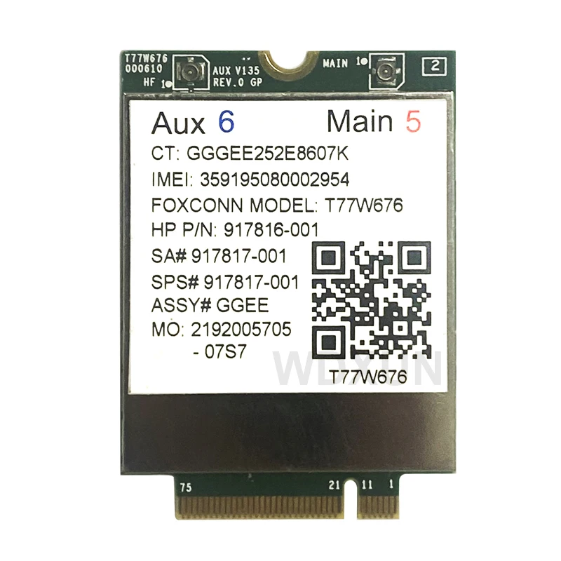 USB 4G LTE модуль lt4220 X12 LTE T77W676 917817-100 4G WWAN M.2 450 Мбит/с LTE модем для Elite X21013 G3 EliteBook X360 1030 G3