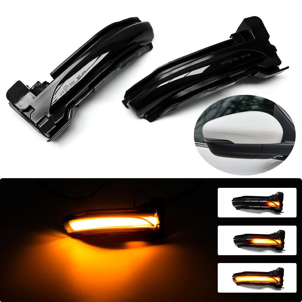 

For Ford Kuga CX482 Escape 2019 2020 2021 Car LED Dynamic Turn Signal Indicator Lights Trim Sequential Side Mirror Light Lamp