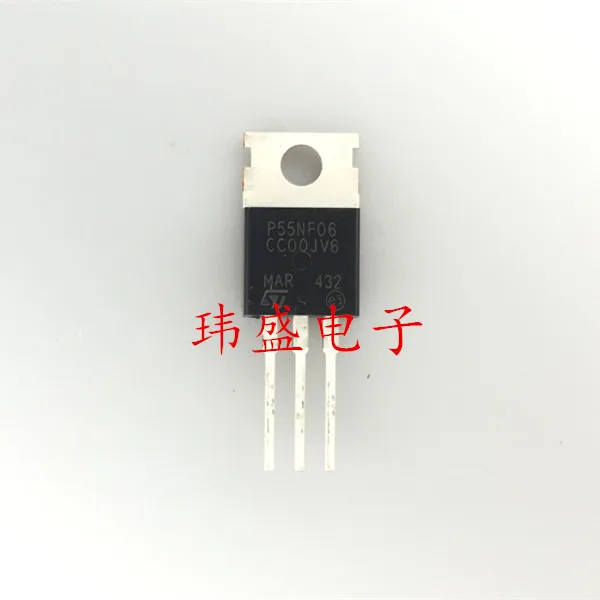 10pcs STP55NF06 P55NF06-  N TO-220